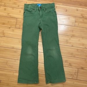 Children’s Place girl’s green stretch denim size 6X.